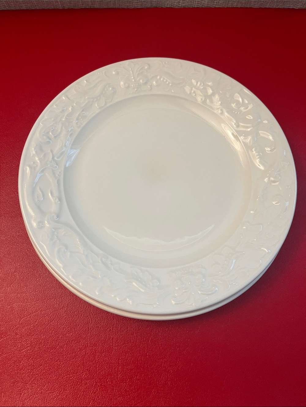 Country Chateau (All White) Salad Plate by Charter Club set of 2
